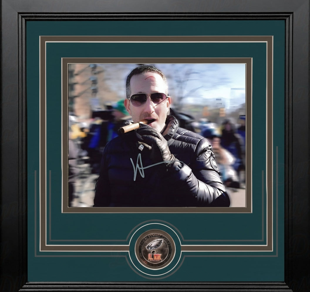 Howie Roseman Eagles Signed 8" x 10" Framed Football Photo | Doorbuster