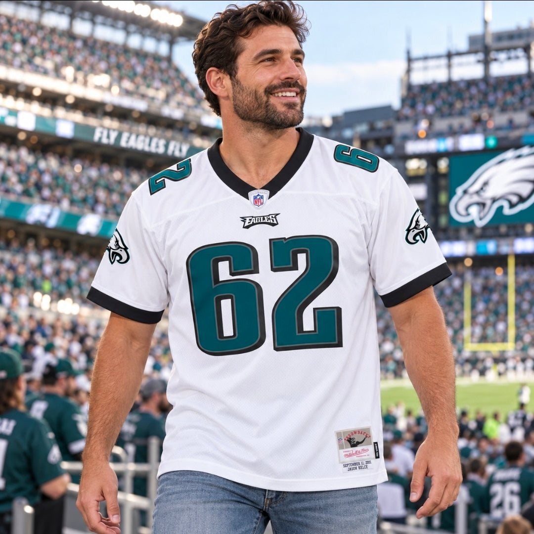 Jason Kelce Philadelphia Eagles 2011 White Legacy Rookie Jersey