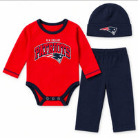 New England Patriots Baby 3-Piece Set