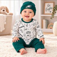Philadelphia Eagles Baby 3-Piece Outfit Set