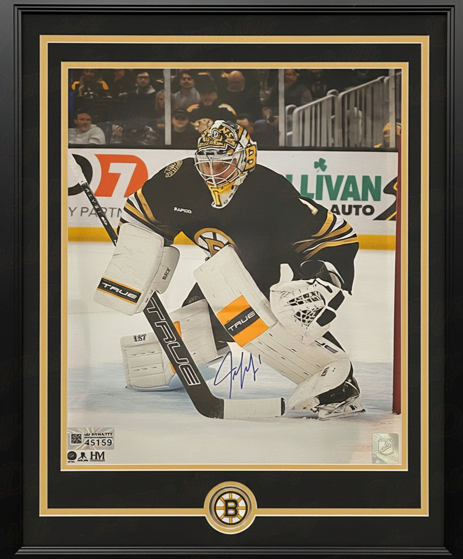 Jeremy Swayman Boston Bruins Framed 8"x10" Photo | Doorbuster