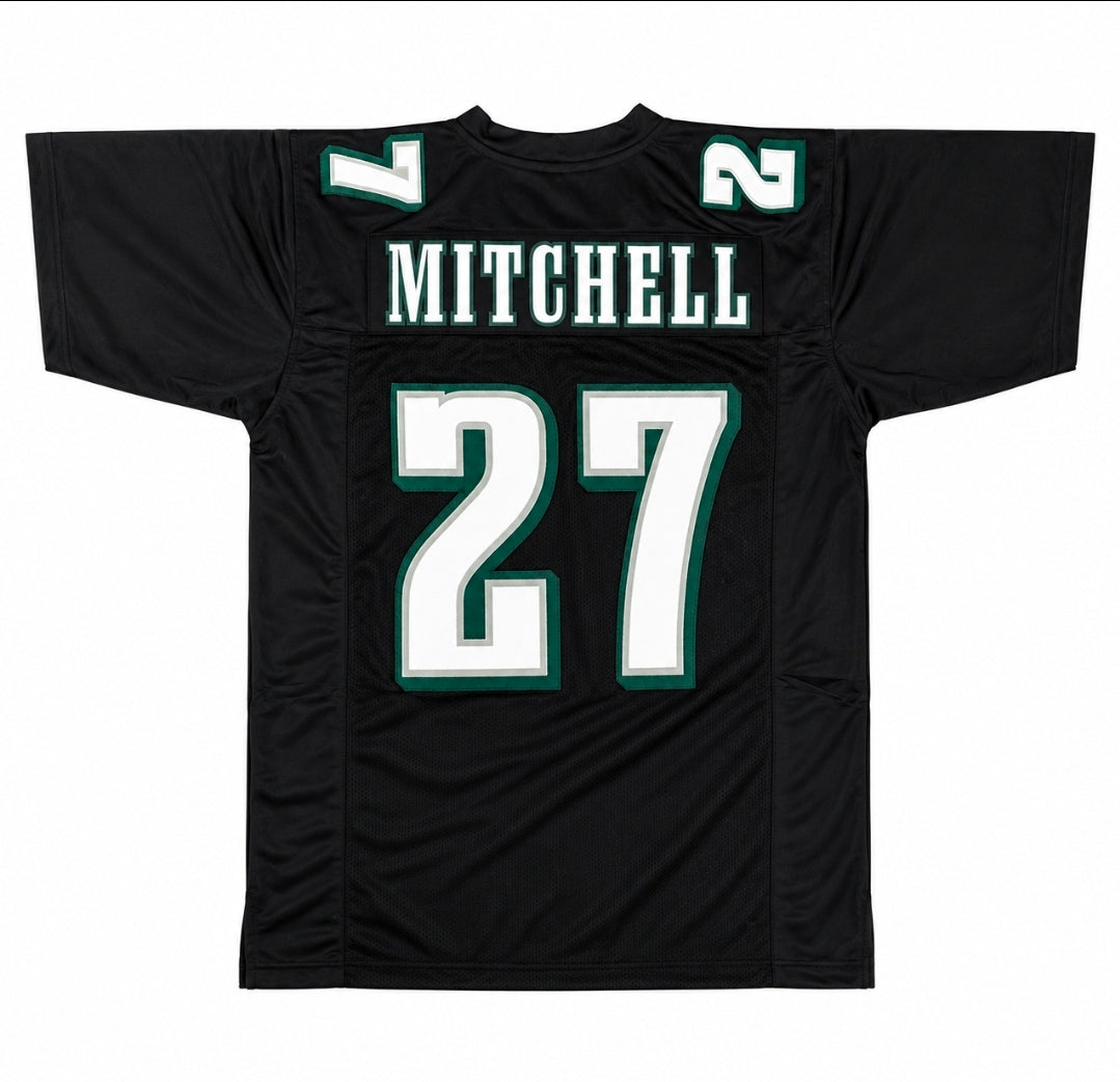 Quinyon Mitchell Philadelphia Football Black Pro Style Jersey