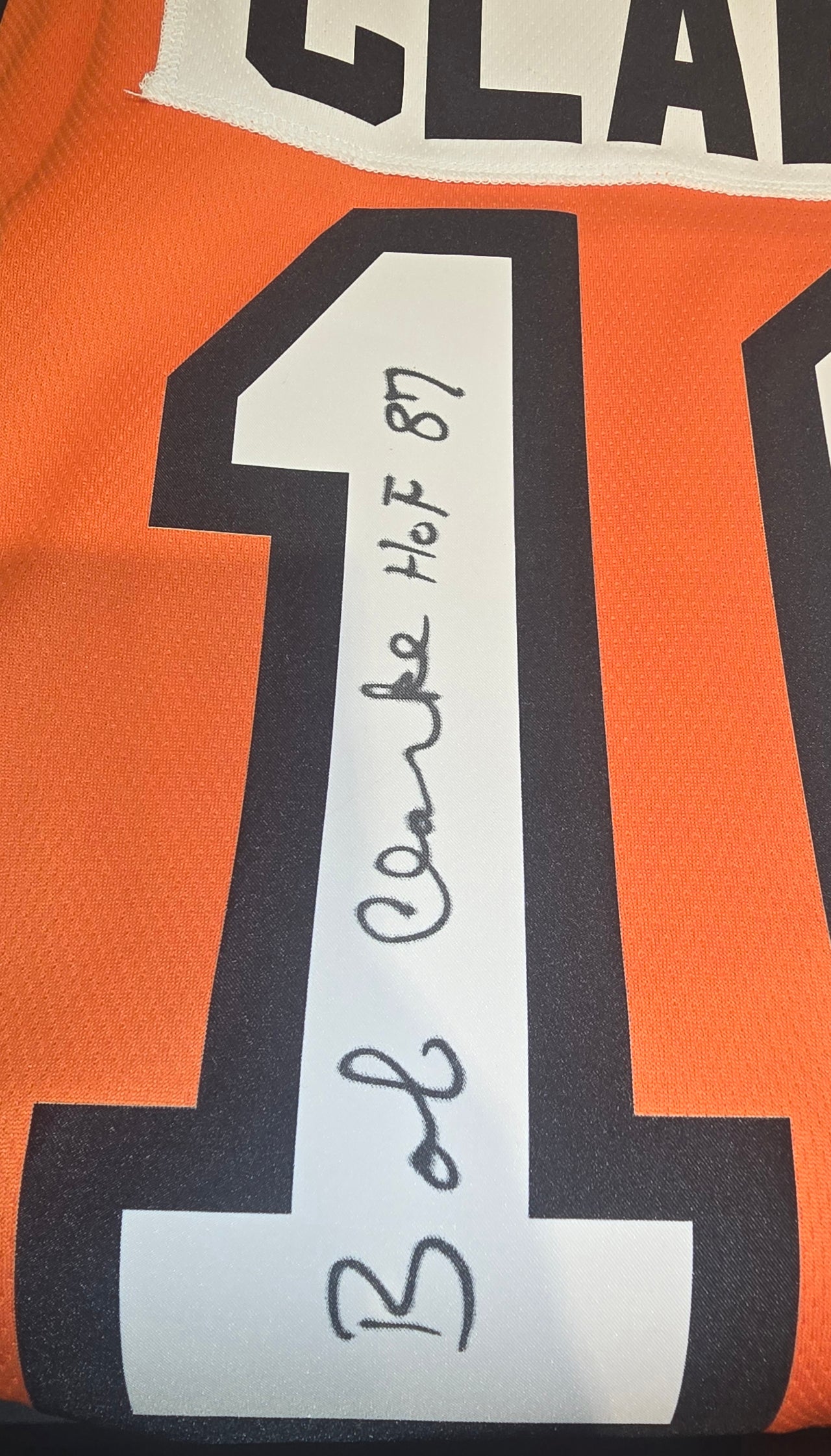 Bob Clarke Philadelphia Flyers Mitchell & Ness Autographed & Inscribed Jersey