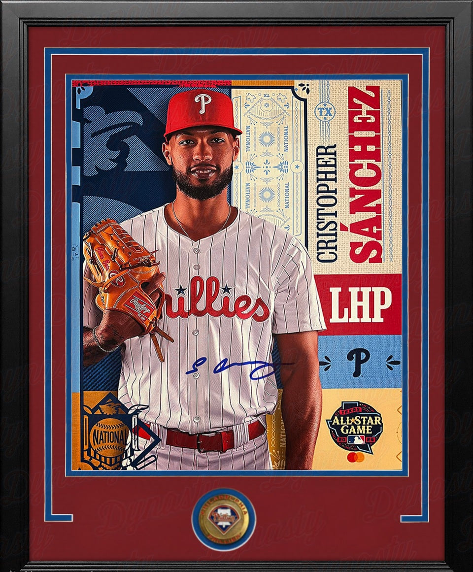 Cristopher Sanchez Phillies All-Star Game Signed & Framed Photo | Doorbuster