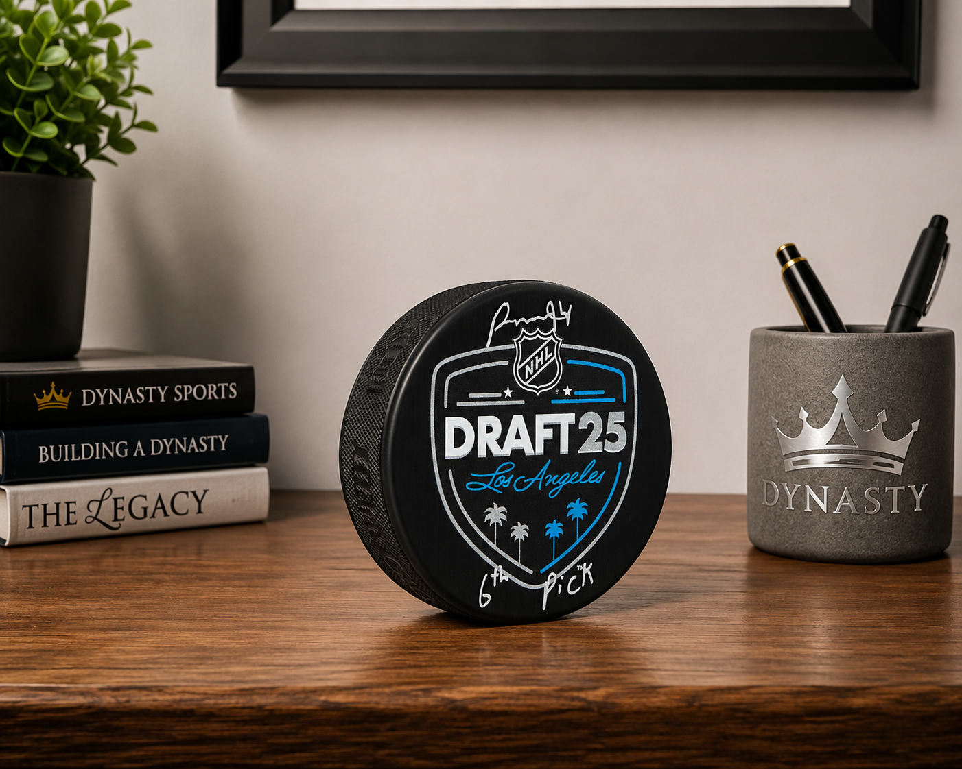 Porter Martone Philadelphia Flyers Autographed Draft Puck Inscribed