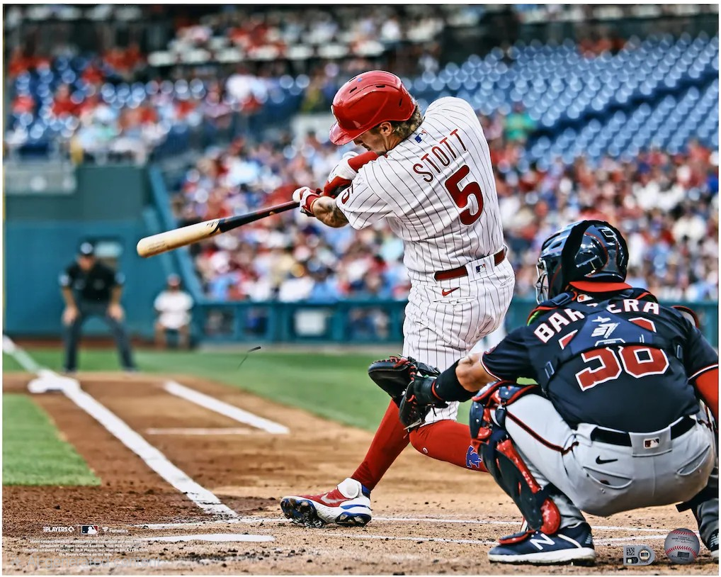 Bryson Stott Philadelphia Phillies Batting Photo