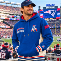 New England Patriots Throwback Hooded Sweatshirt