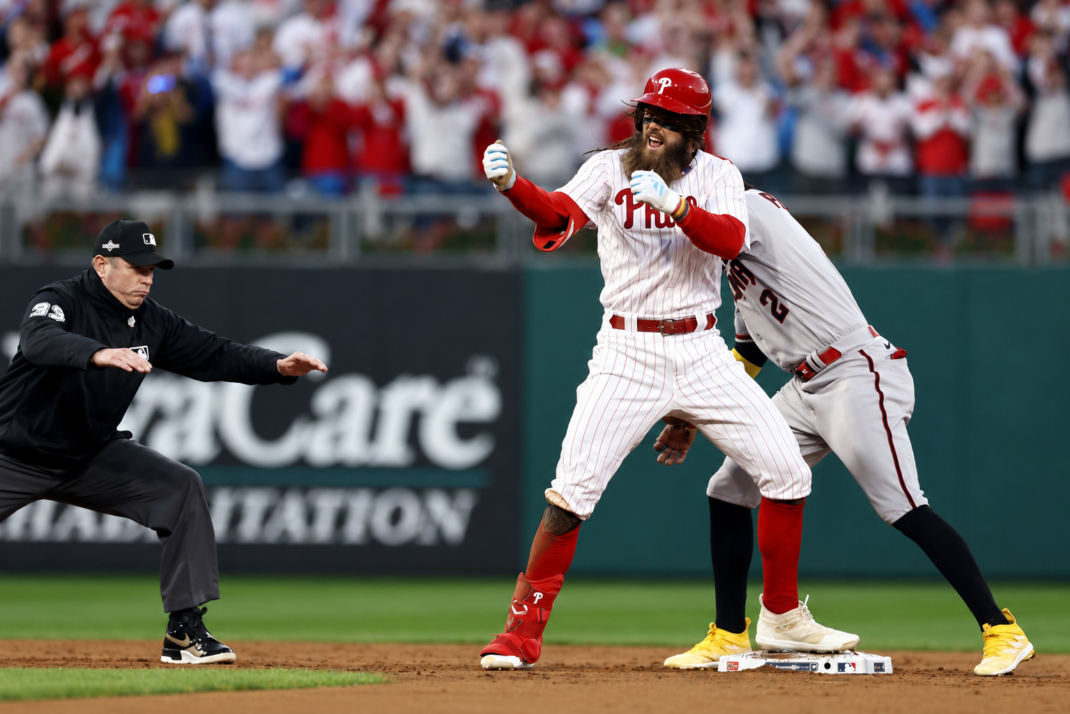 Brandon Marsh Philadelphia Phillies Celebration Photo