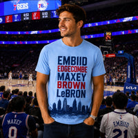 Philly Basketball Dream Team Lineup T-Shirt