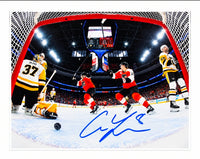 Cam York Flyers Overtime Goal VS Penguins Autographed 8" x 10" Photograph