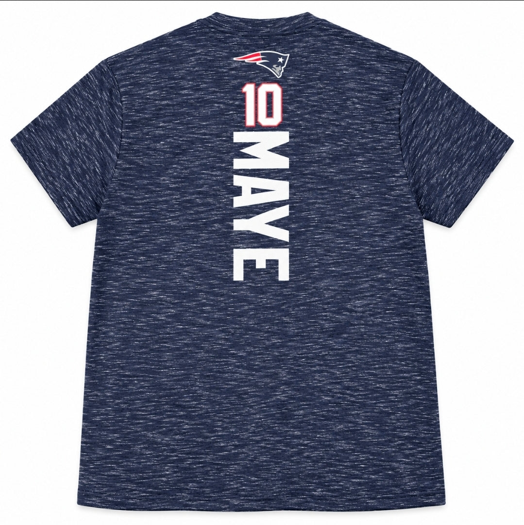 Drake Maye New England Patriots Navy Player T-Shirt
