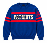 New England Patriots Retro Throwback NFL Team Sweater