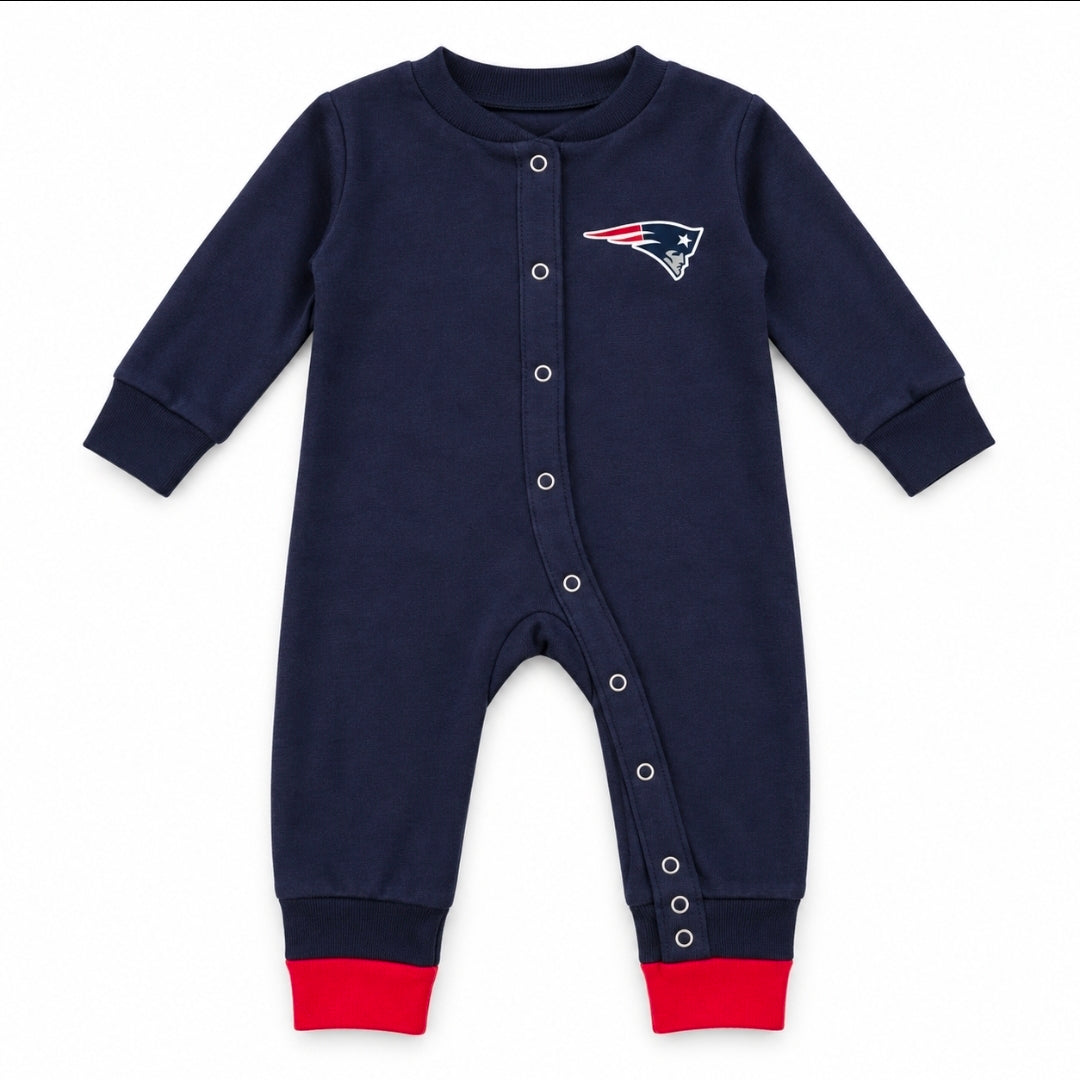 New England Patriots Baby 2-Pack Snap Onesie Set