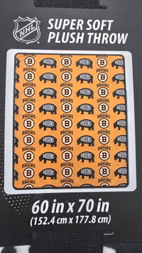Boston Bruins 60” x 70” Super Soft Plush Pegasus Blanket