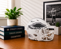Quinyon Mitchell Philadelphia Eagles Autographed White Salute to Service Mini-Helmet