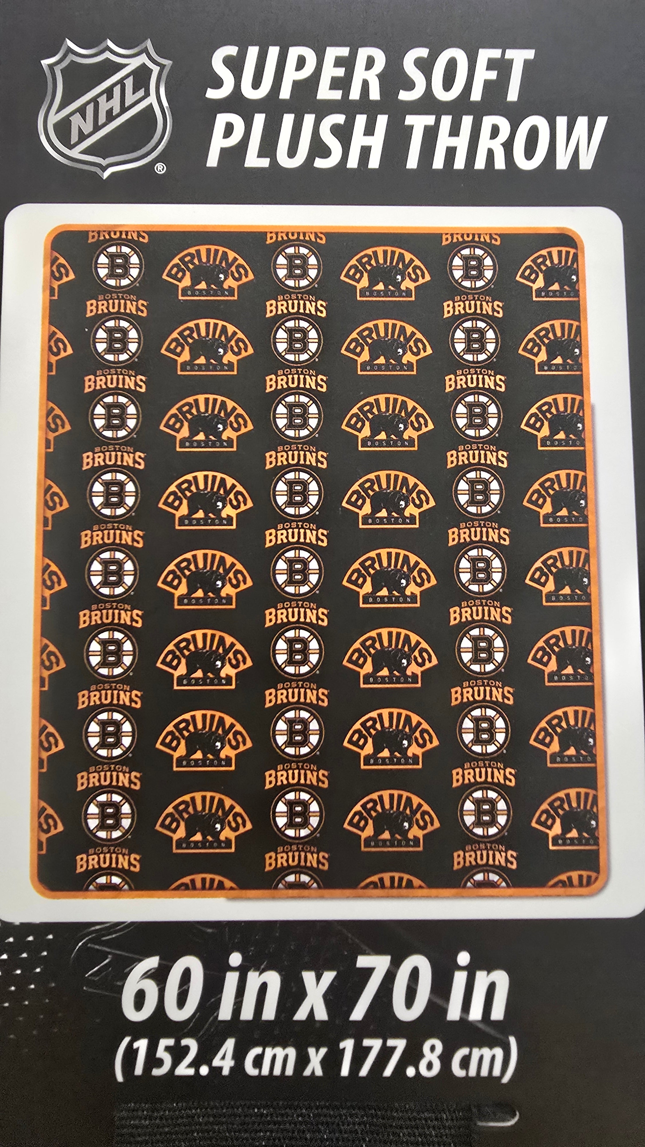 Boston Bruins 60” x 70” Super Soft Plush Pegasus Blanket