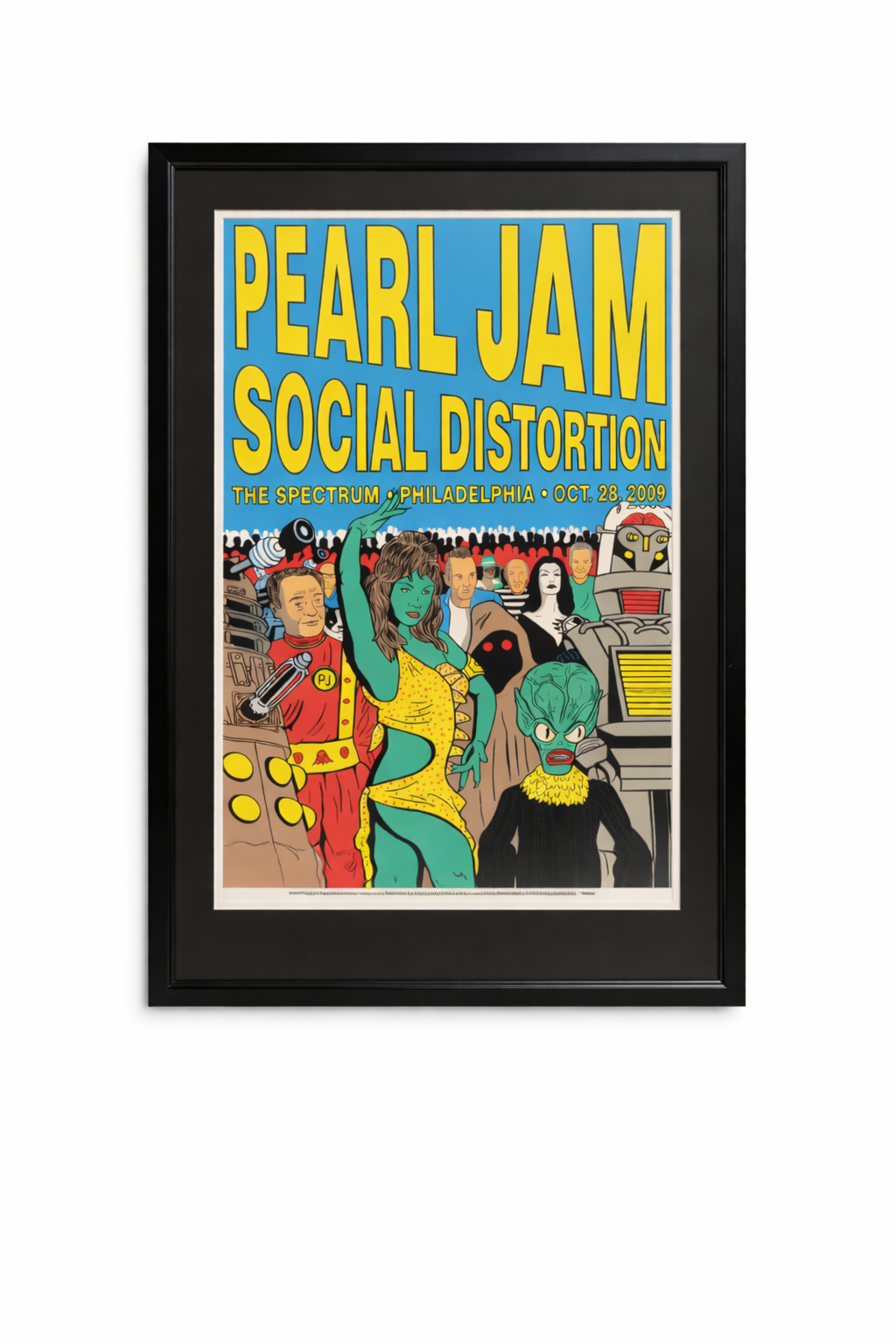 Pearl Jam Philadelphia Spectrum Framed Poster Final Shows 10/28/2009