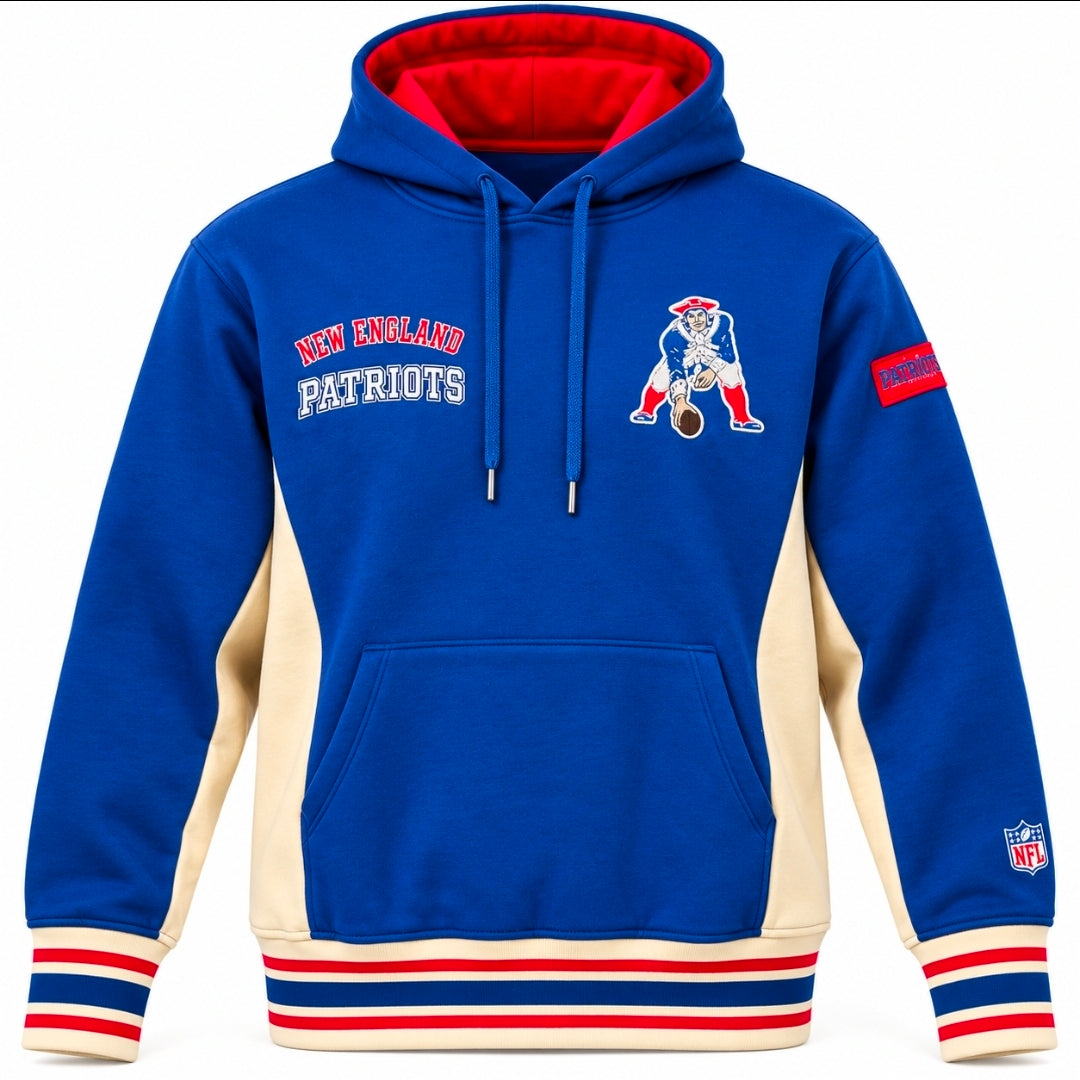 New England Patriots Throwback Hooded Sweatshirt