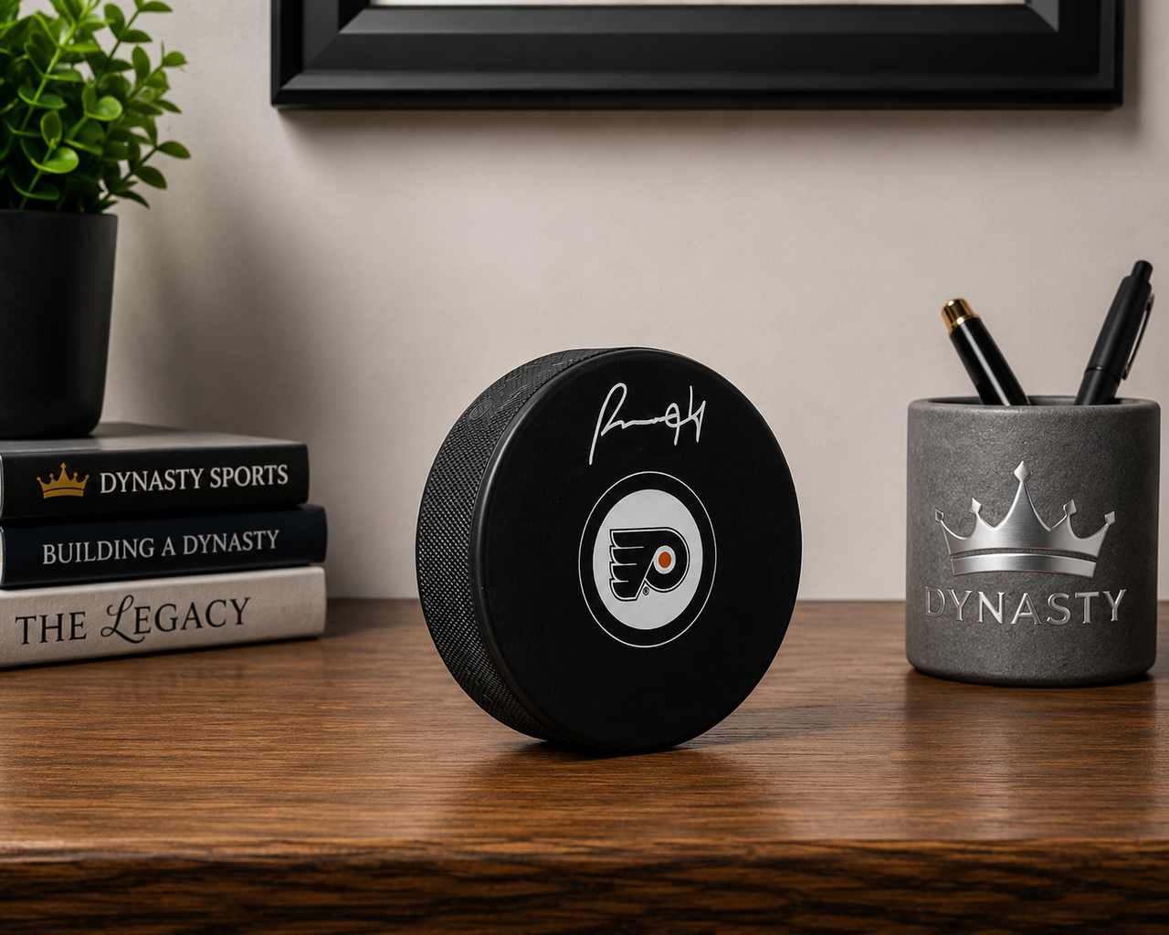 Porter Martone Philadelphia Flyers Autographed Logo Hockey Puck