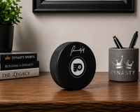Porter Martone Philadelphia Flyers Autographed Logo Hockey Puck