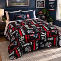 New England Patriots 60” x 70” Super Soft Plush Blanket- Navy