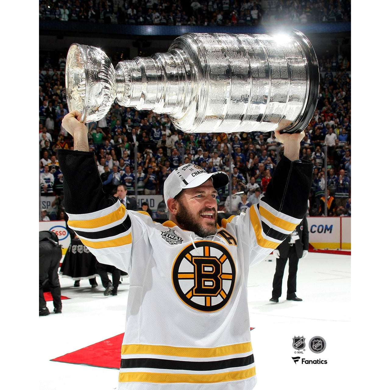 Mark Recchi Stanley Cup Trophy Boston Bruins Hockey Photo