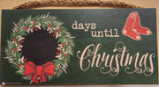 Boston Red Sox 6'' x 12'' Days Until Christmas Wood Sign - Dynasty Sports & Framing 