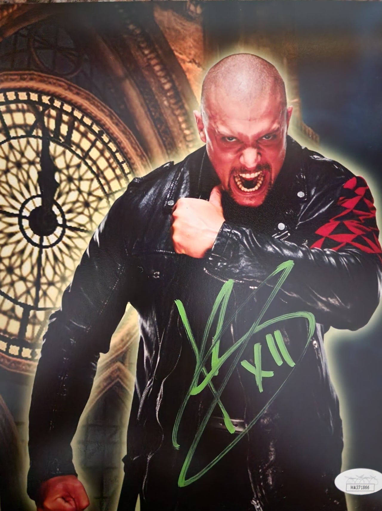 Karrion Kross Clock Tower Autographed 8" x 10" WWE Wrestling Photo - Dynasty Sports & Framing 