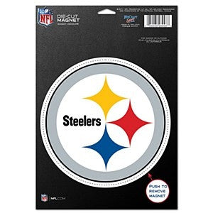 Pittsburgh Steelers NFL Football 8" Die-Cut Magnet - Dynasty Sports & Framing 