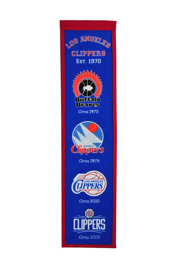 Los Angeles Clippers NBA Basketball Heritage Banner - Dynasty Sports & Framing 