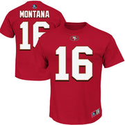 San Francisco 49ers Joe Montana Hall of Fame Eligible Receiver Name & Number T-Shirt - Dynasty Sports & Framing 