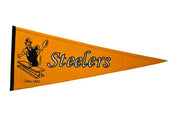 Pittsburgh Steelers NFL Football Throwback Pennant - Dynasty Sports & Framing 