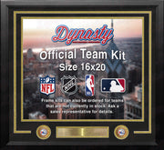 Philadelphia 76ers Throwback Custom NBA Basketball 16x20 Picture Frame Kit (Multiple Colors) - Dynasty Sports & Framing 