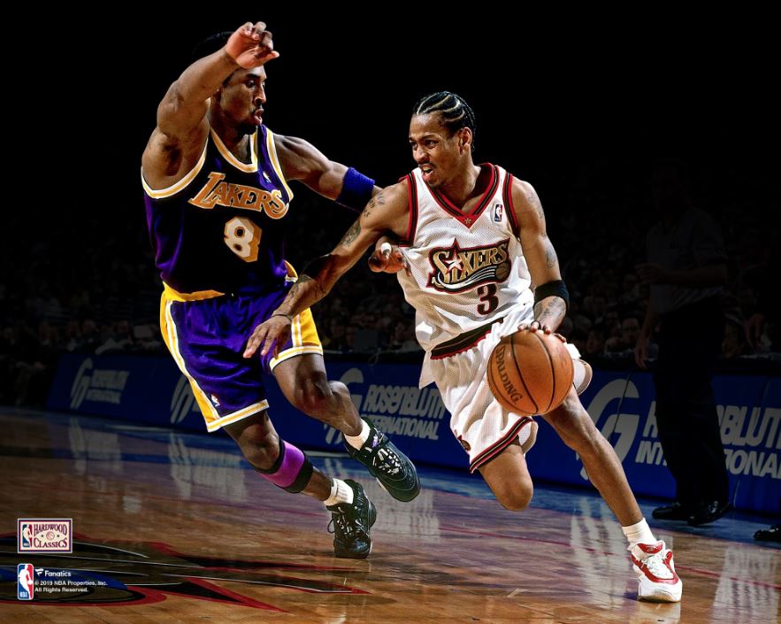 Kobe Bryant v. Allen Iverson 8" x 10" Basketball Photo - Dynasty Sports & Framing 