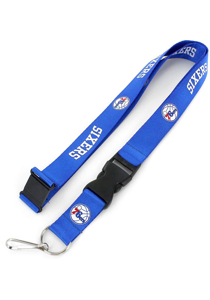 Philadelphia 76ers Team Lanyard - NCAA NBA Detachable Clip For Keys Or Badge (24-inch)