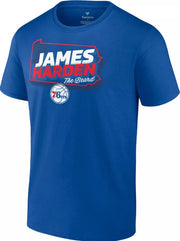 James Harden Hometown Philadelphia 76ers Royal Blue T-Shirt - Dynasty Sports & Framing 