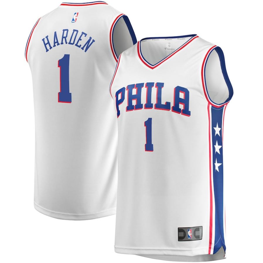 James Harden Philadelphia 76ers White Replica Jersey - Dynasty Sports & Framing 