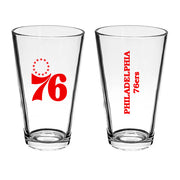 Philadelphia 76ers Game Day Pint Glass - Dynasty Sports & Framing 