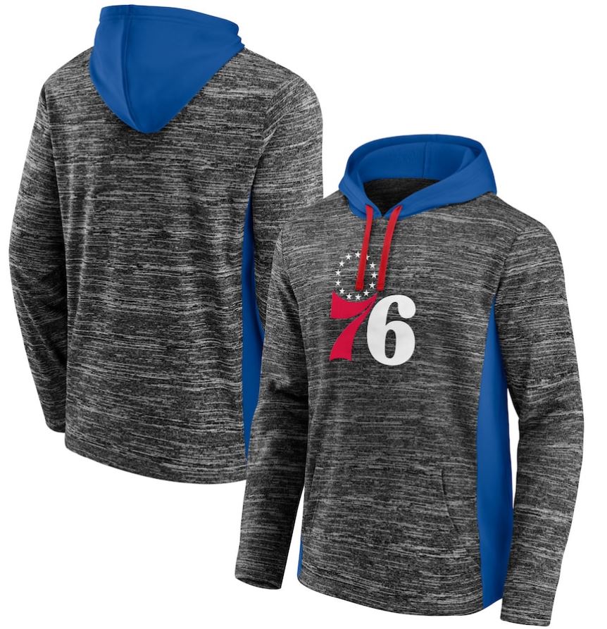 Philadelphia 76ers Heathered Instant Replay Chiller Pullover Hoodie - Dynasty Sports & Framing 