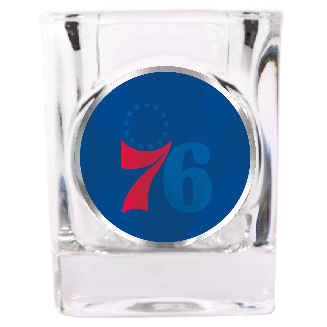 Philadelphia 76ers Square Shot Glass - Dynasty Sports & Framing 