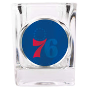 Philadelphia 76ers Square Shot Glass - Dynasty Sports & Framing 