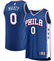Tyrese Maxey Philadelphia 76ers 2020/21 Fast Break Replica Jersey - Icon Edition - Royal - Dynasty Sports & Framing 
