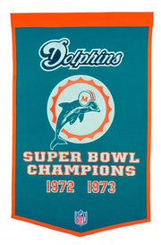 Miami Dolphins NFL Dynasty Banner - Dynasty Sports & Framing 