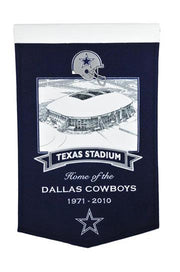 Dallas Cowboys Texas Stadium Wool Banner - Dynasty Sports & Framing 