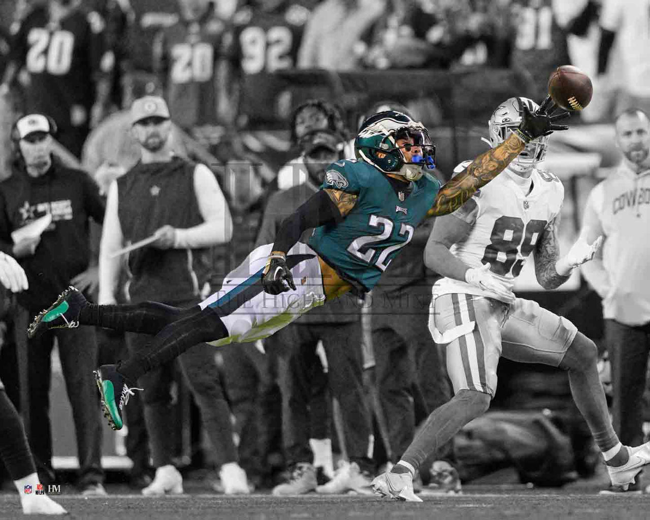 Marcus Epps Interception v. Cowboys Philadelphia Eagles Spotlight Football Photo - Dynasty Sports & Framing 