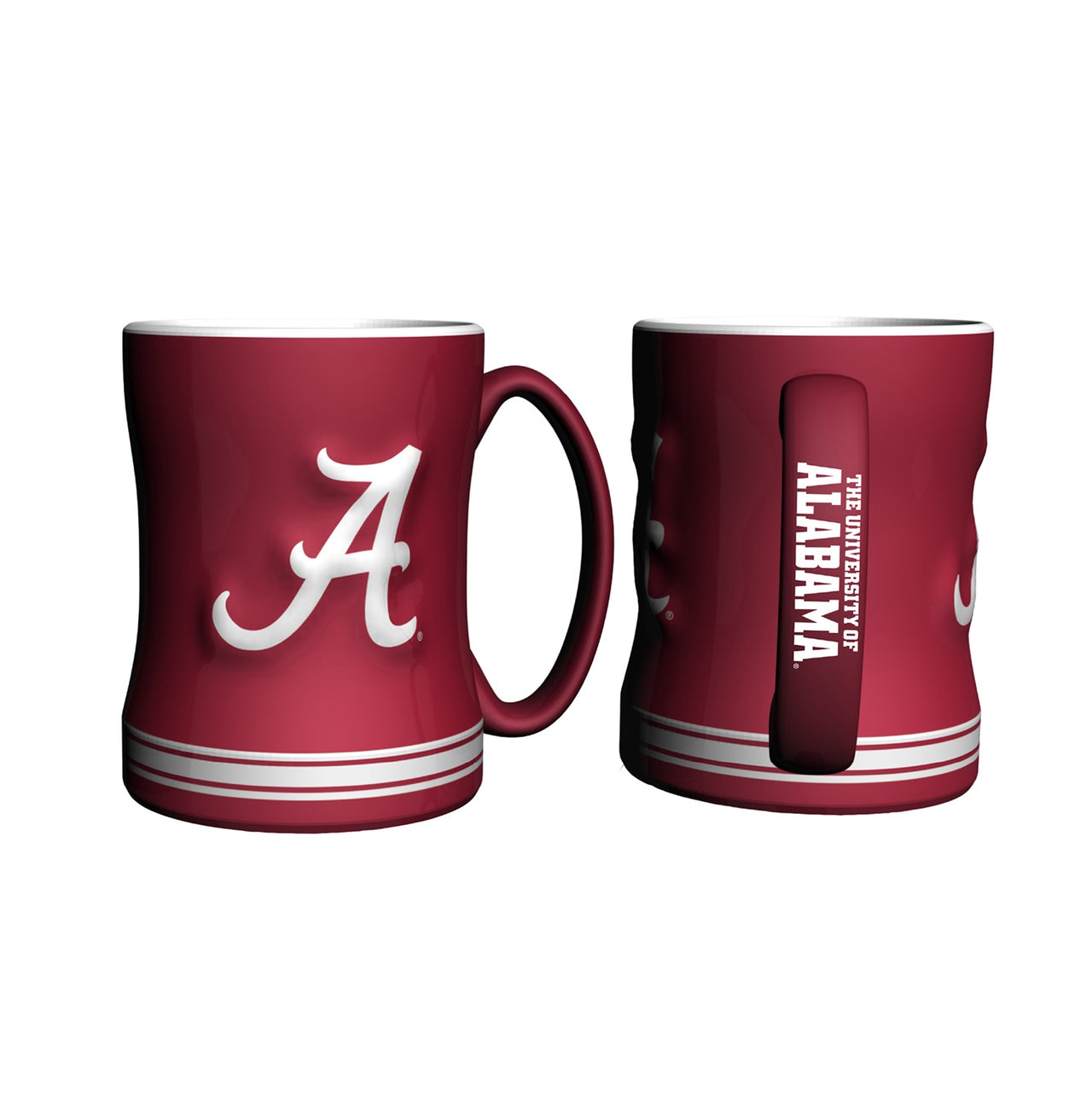 Alabama Crimson Tide NCAA College Logo Relief 14 oz. Mug - Dynasty Sports & Framing 
