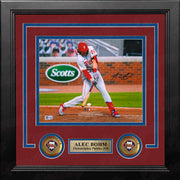 Alec Bohm Hitting Philadelphia Phillies Autographed Framed Photo - Dynasty Sports & Framing 