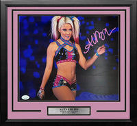 Alexa Bliss Making Her Entrance Autographed Framed WWE Wrestling Photo - Dynasty Sports & Framing 