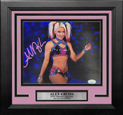 Alexa Bliss Making Her Entrance Autographed Framed WWE Wrestling Photo - Dynasty Sports & Framing 