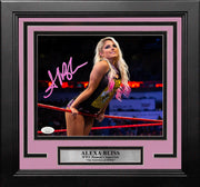 Alexa Bliss Hanging on the Ropes Autographed Framed WWE Wrestling Photo - Dynasty Sports & Framing 